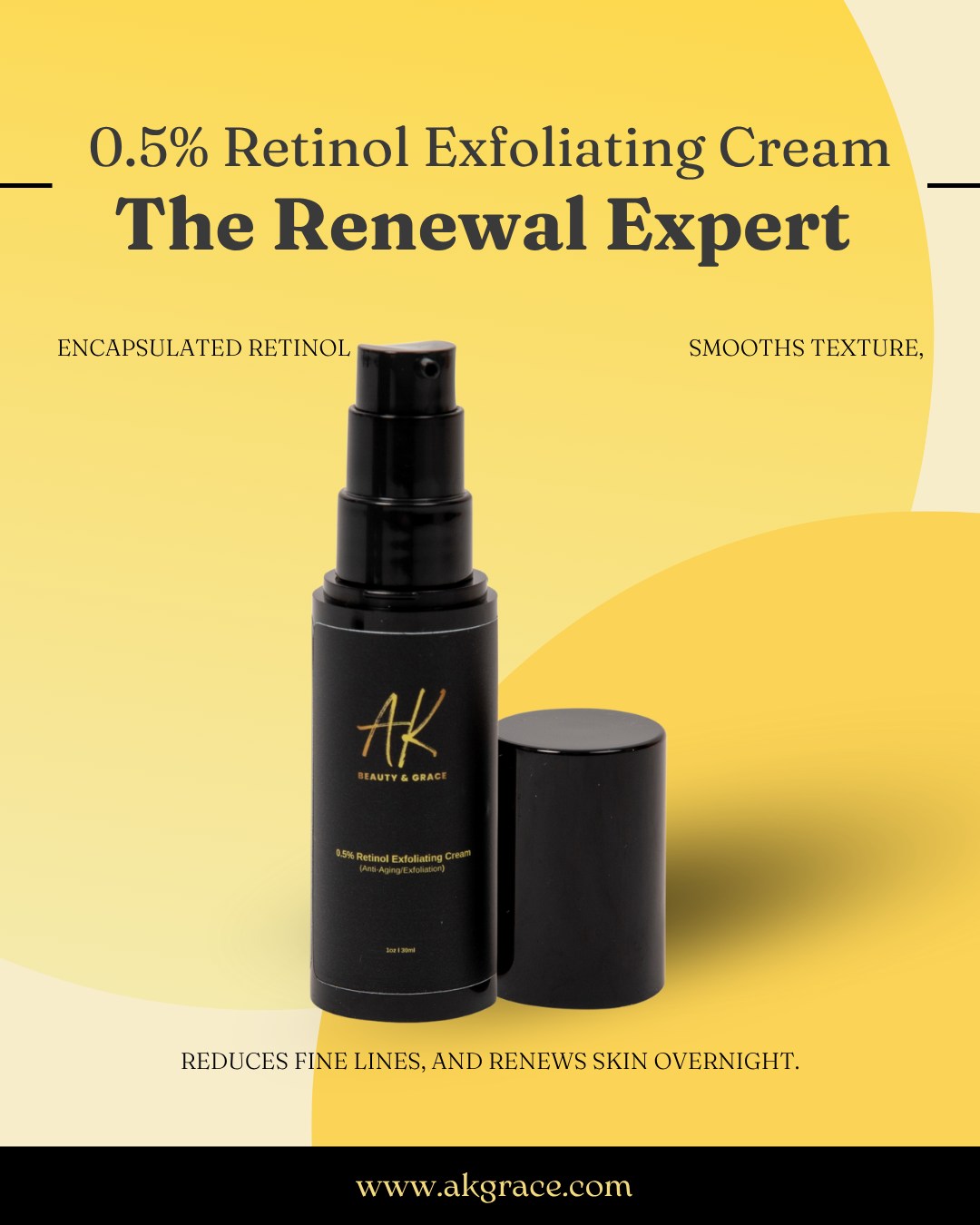 0.5% Retinol Exfoliating Cream (Anti-Aging/Exfoliation)