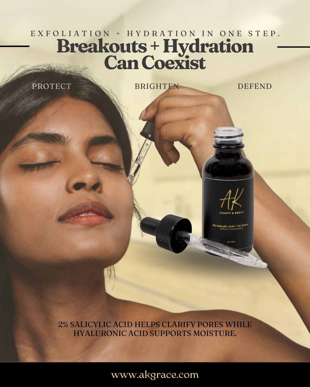 2% Salicylic Acid + HA Serum (Blemish Control/Hydrating)